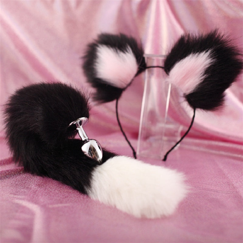 Tail Double Erotic Plush Hair Clip