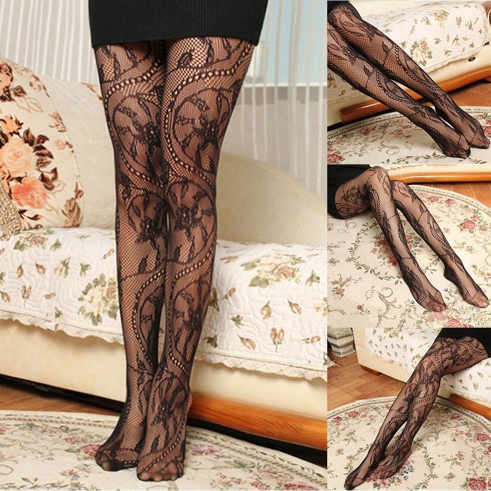 Women's jacquard stockings slim-fit pantyhose