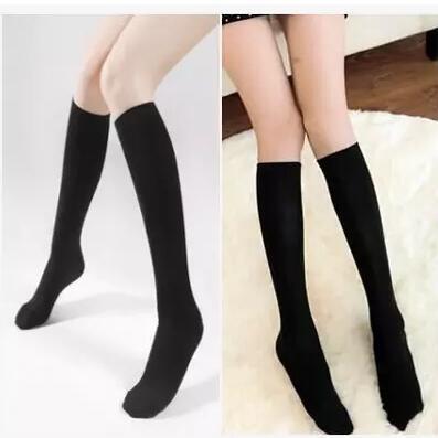 Japan original single school uniform student socks black high stockings