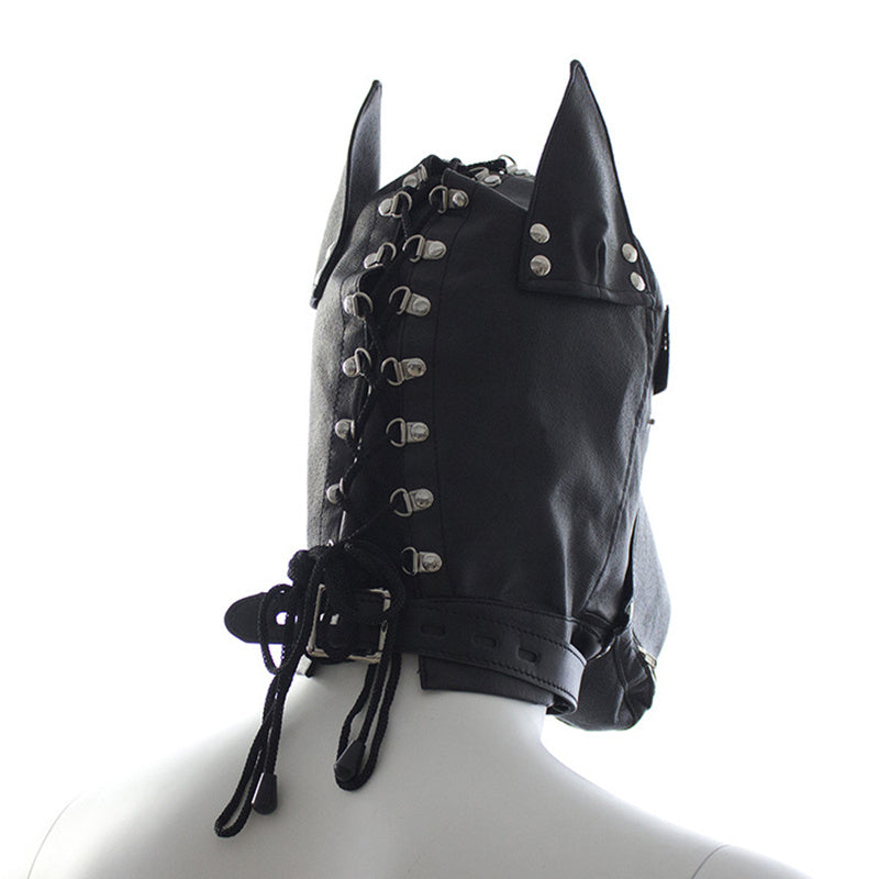 Leather Hood Leather Dog Hooded  Toy Hood