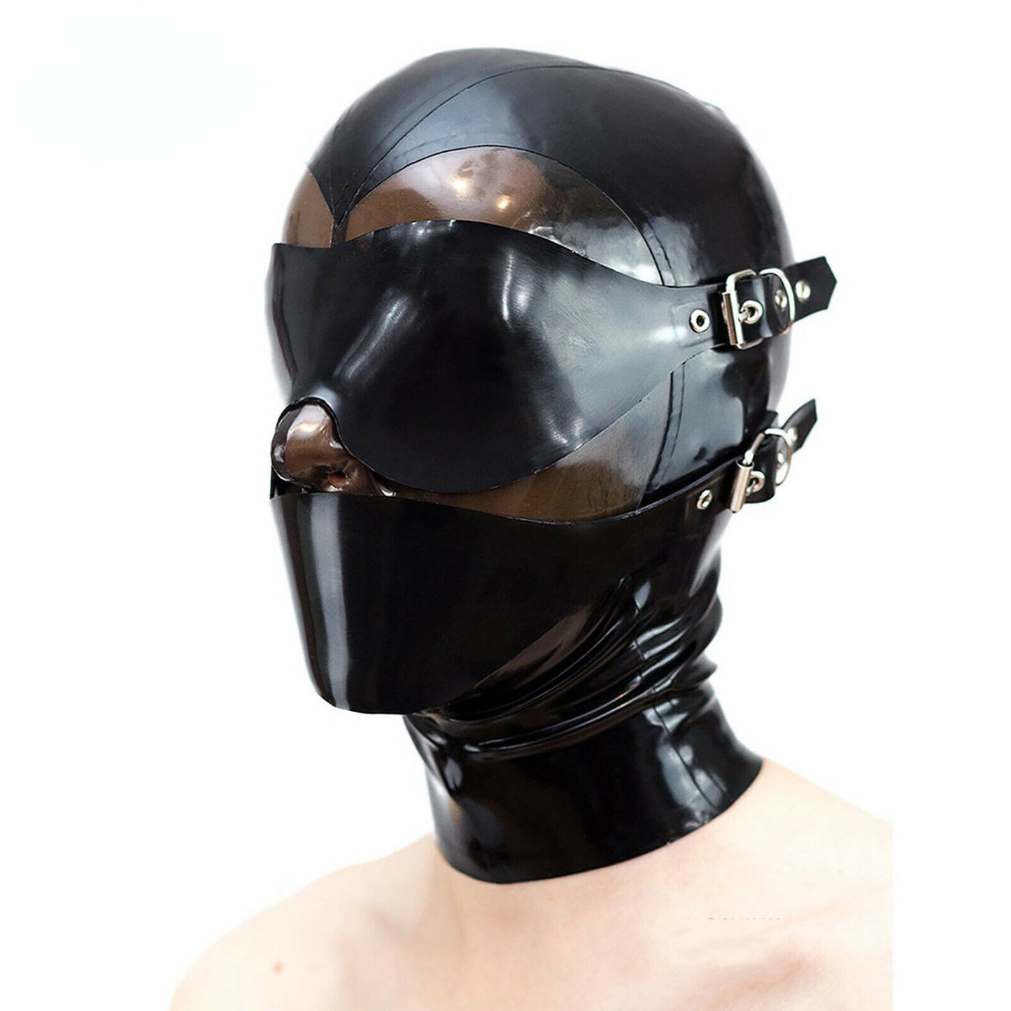 Fashion Personality Latex Mask With Zipper