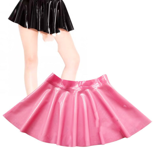 New Latex Colored Sun Short Skirt