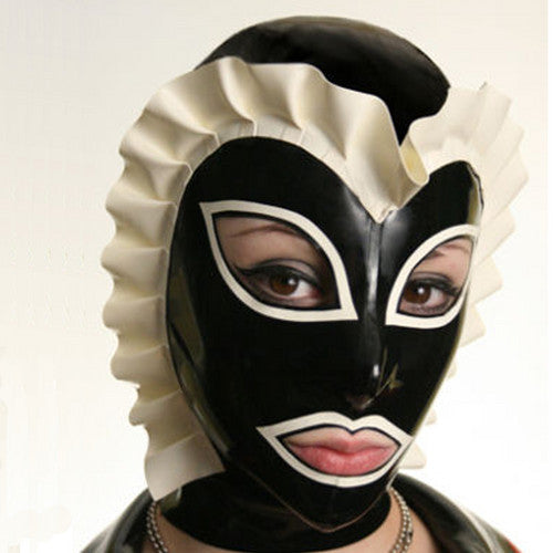 Fashion Personality Black Mask Latex Headgear