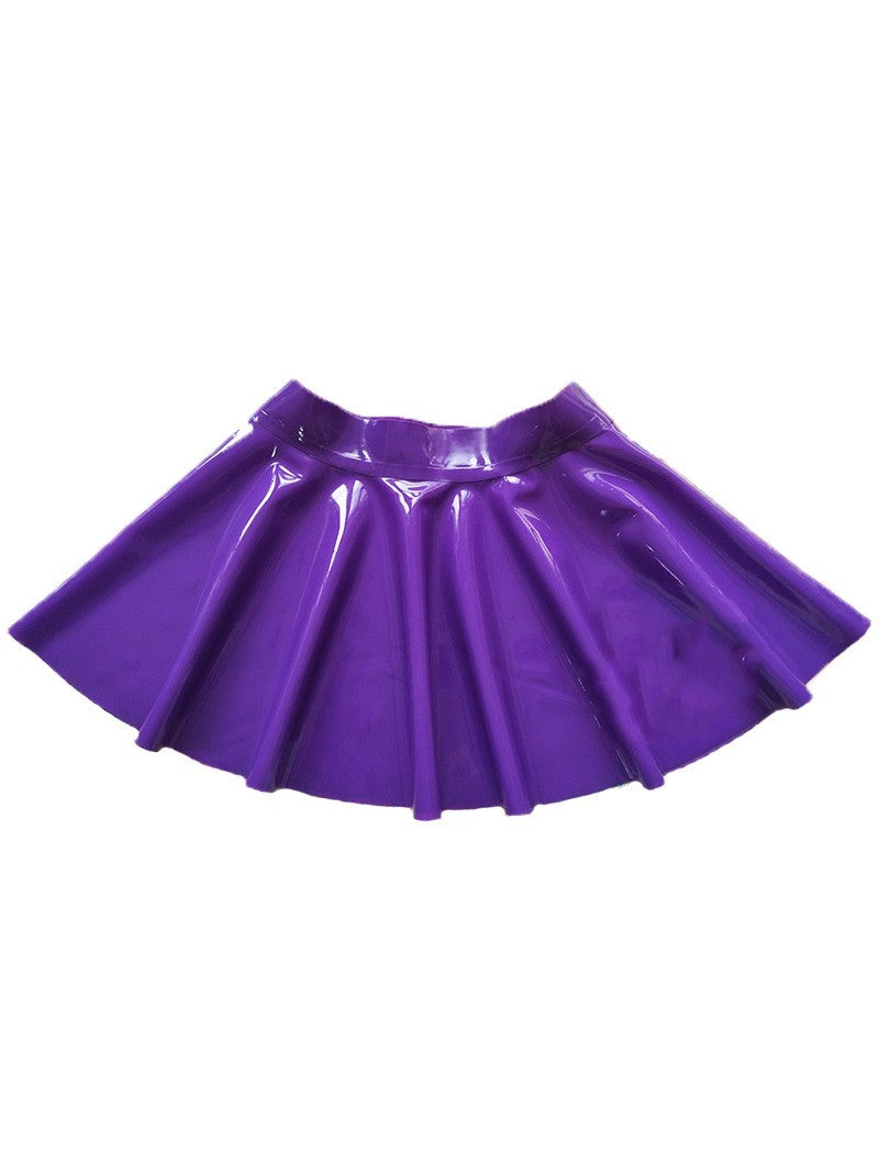 New Latex Colored Sun Short Skirt