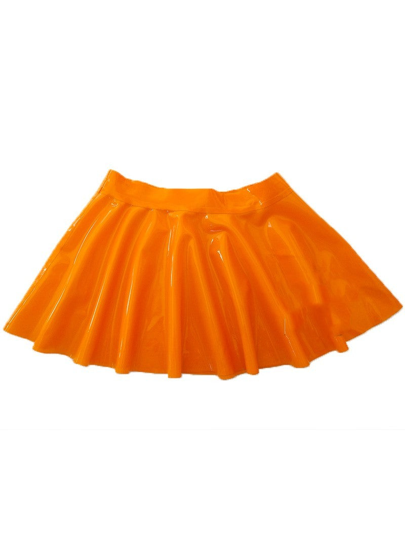 New Latex Colored Sun Short Skirt