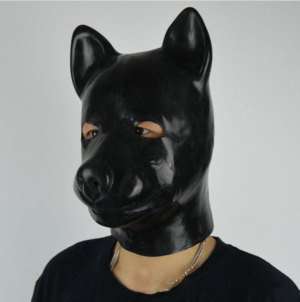 Latex 1.0mm Dog Head Cover