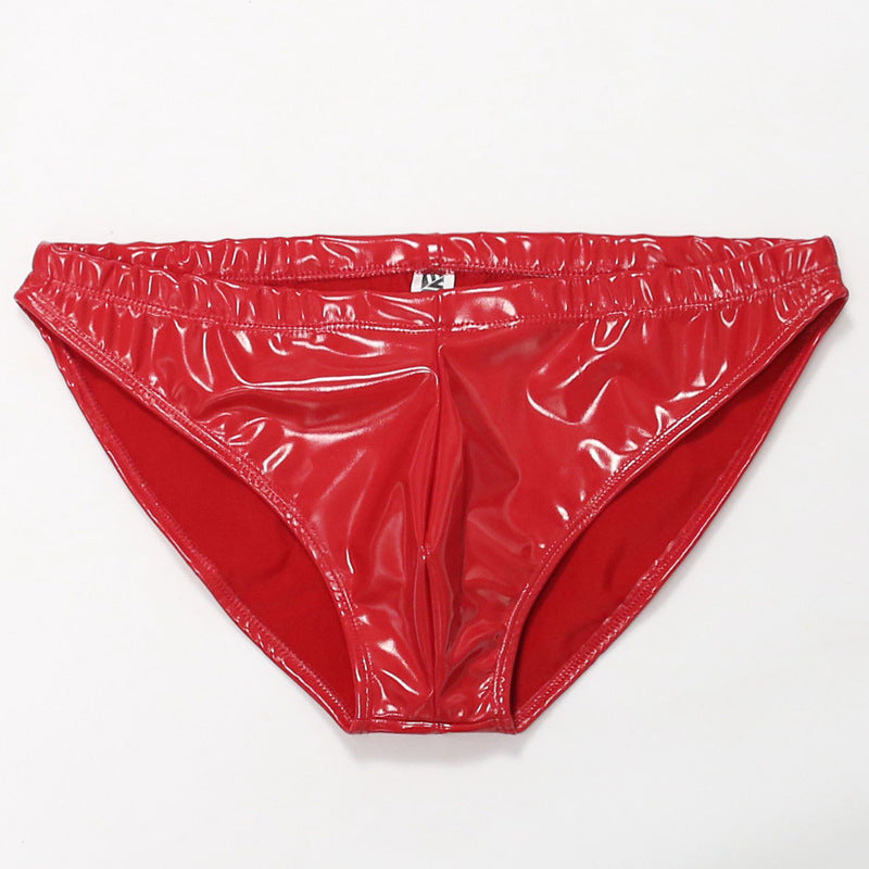 Men's Patented Shiny Latex Briefs