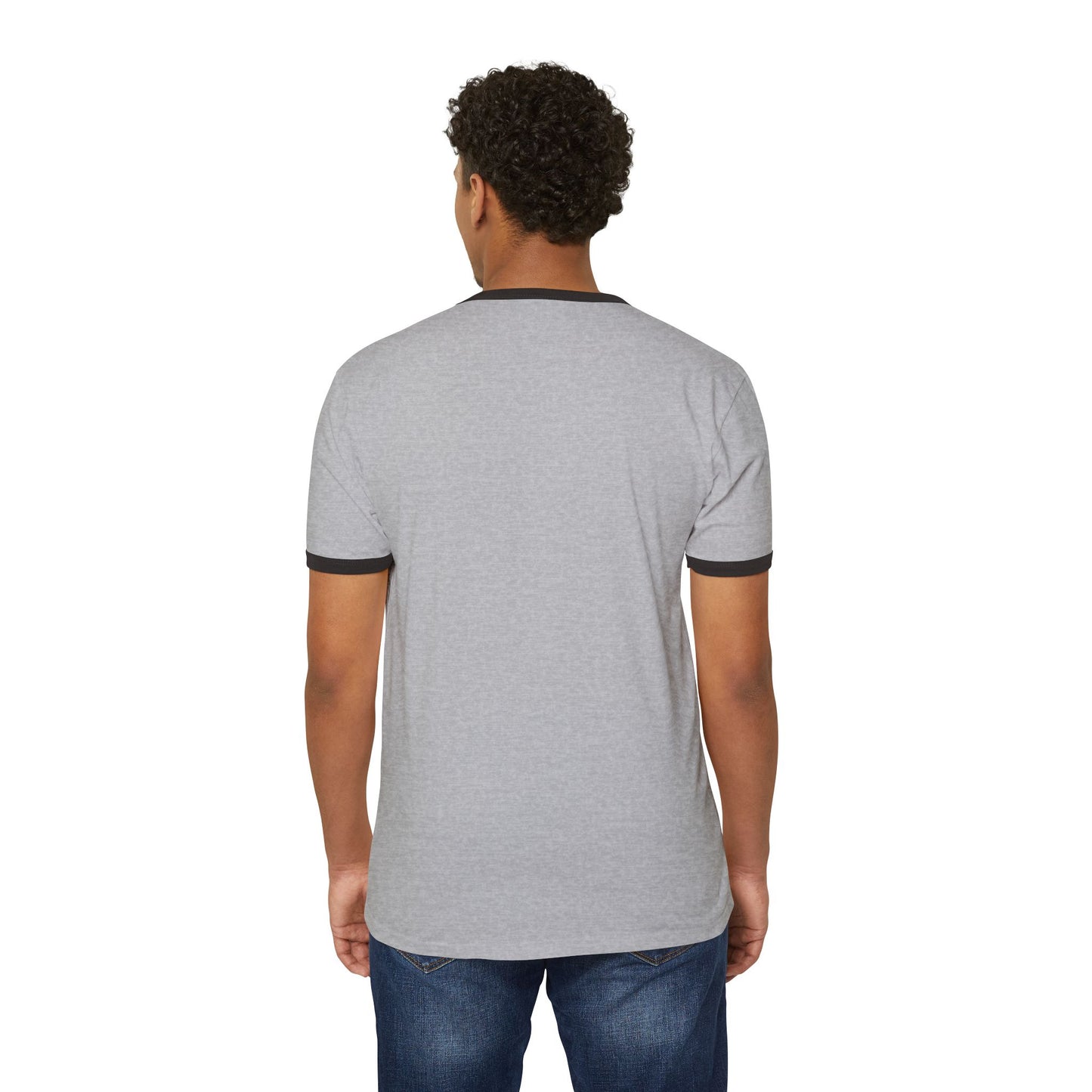 Grey Cotton Ringer T-Shirt Supplycia