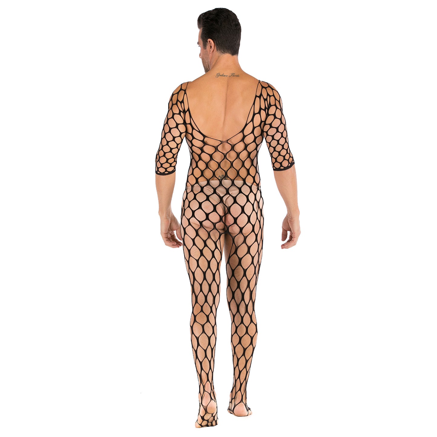 One-piece Mesh Long-sleeved Sexy Perspective Net