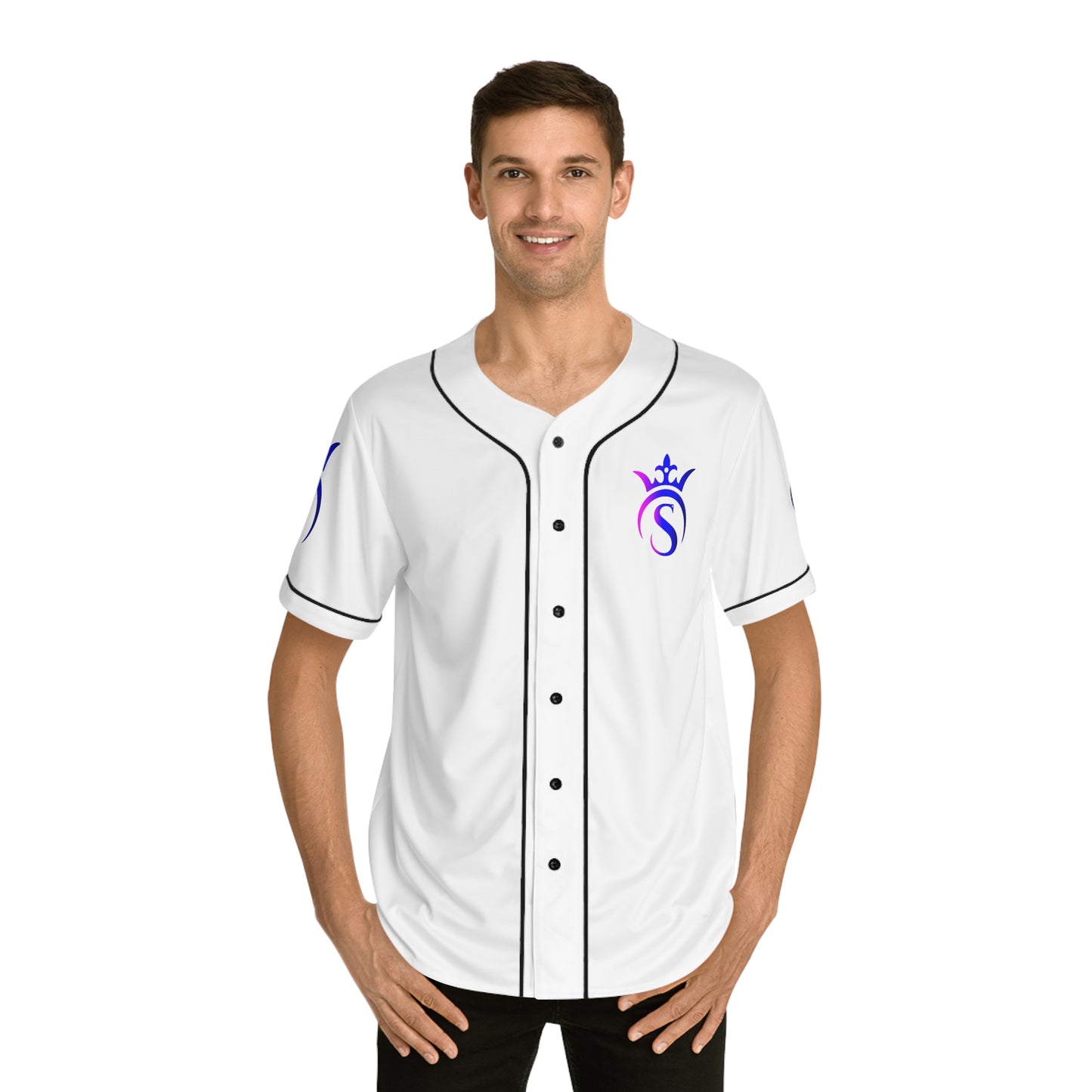 Men's Baseball White Jersey Team Supplycia (AOP)