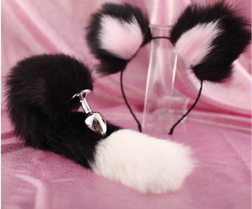 Tail Double Erotic Plush Hair Clip