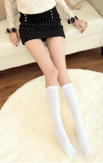 Japan original single school uniform student socks black high stockings