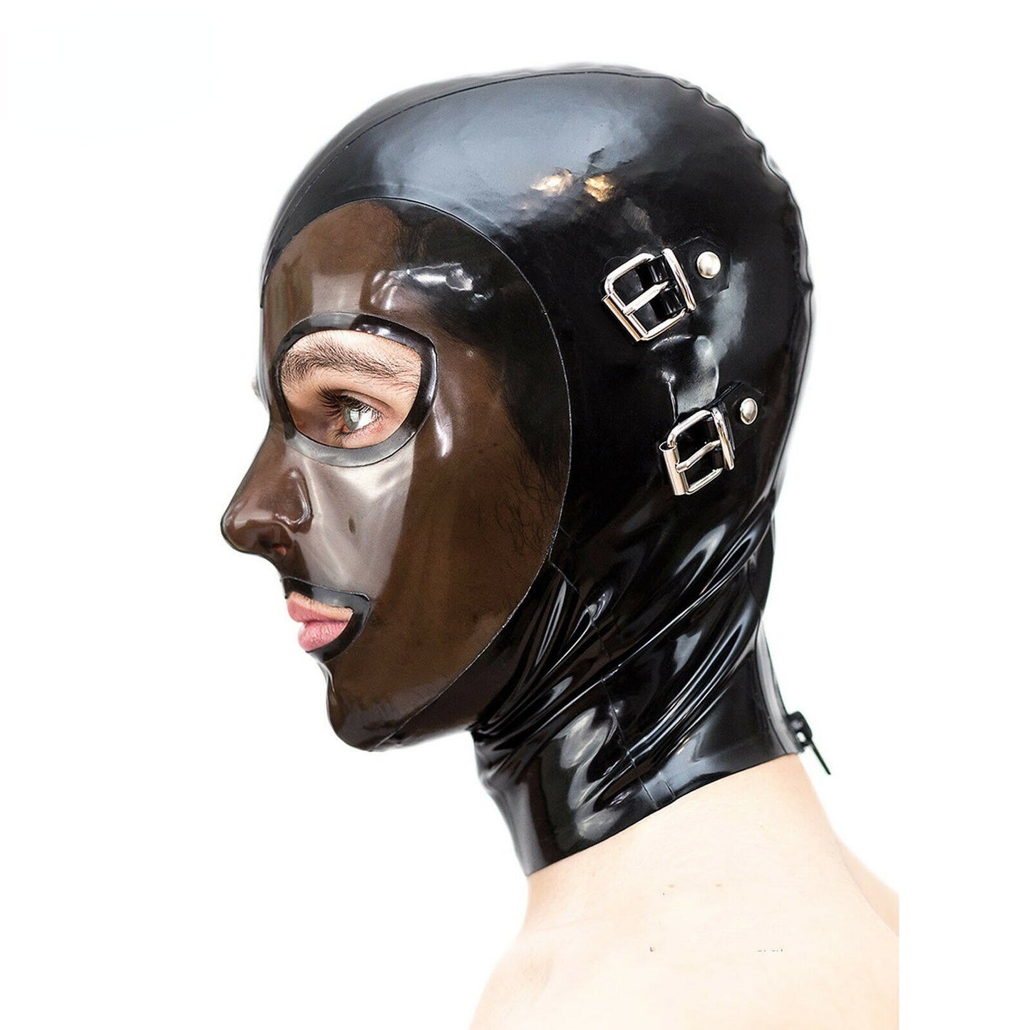 Fashion Personality Latex Mask With Zipper