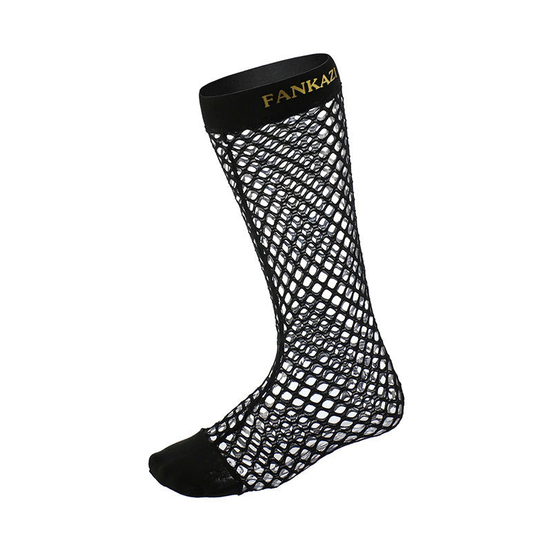 Hollow Mesh Men's Socks Japanese Fishnet Socks