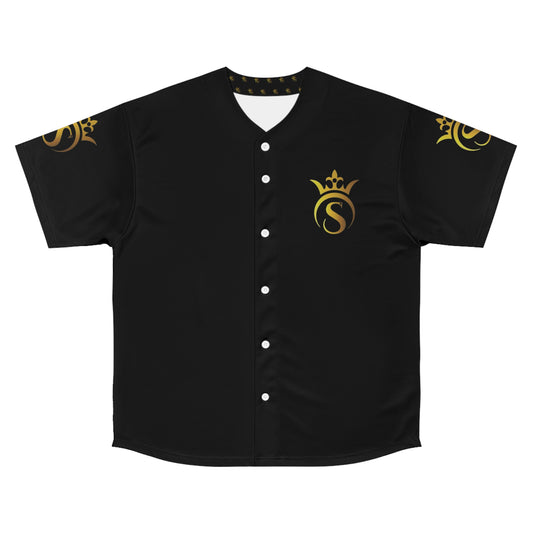 Black Baseball Simple Jersey Supplycia (AOP)