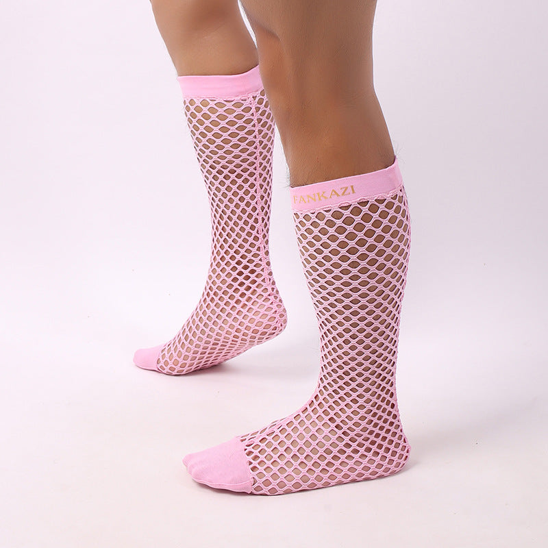 Hollow Mesh Men's Socks Japanese Fishnet Socks