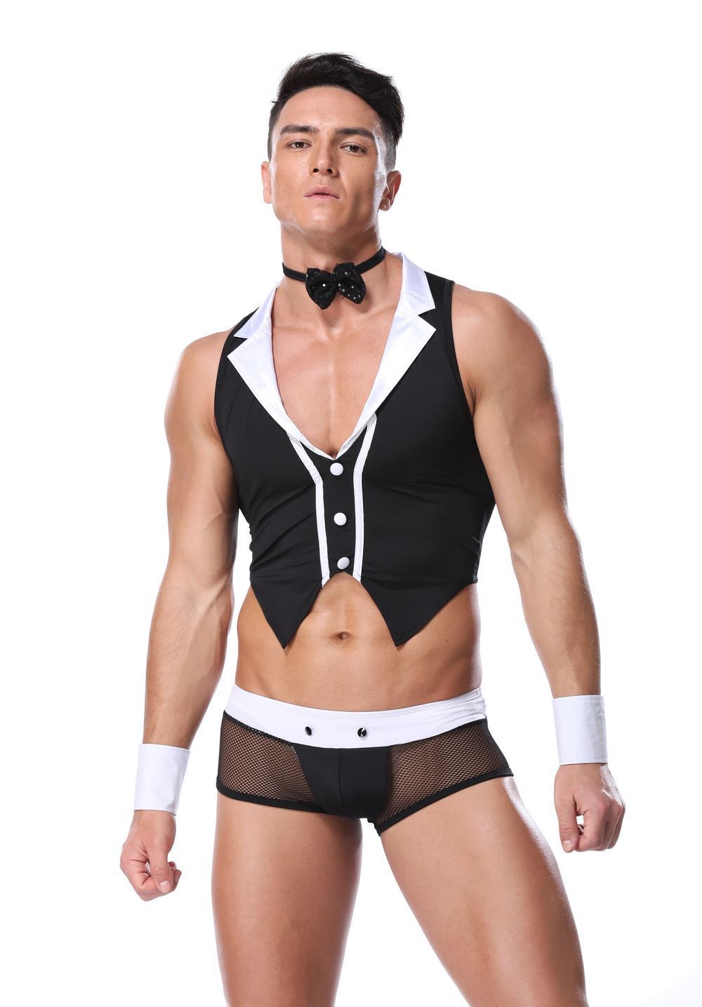 Male Servant Sexy Nightclub Fun Uniform Set