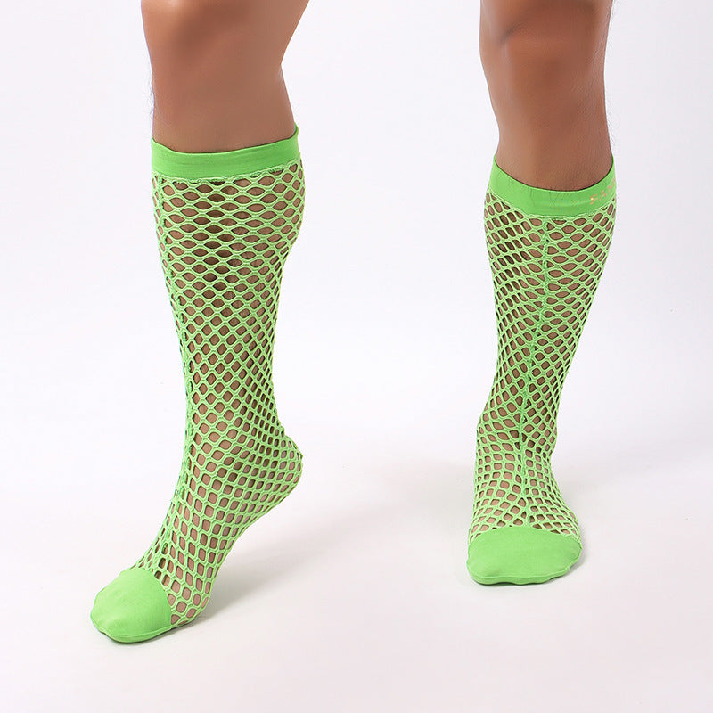 Hollow Mesh Men's Socks Japanese Fishnet Socks